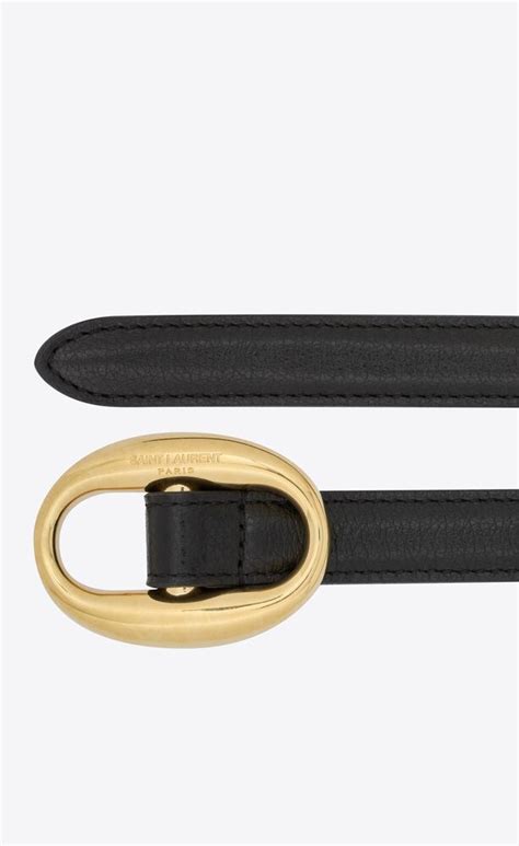 ysl oval buckle belt|yves saint laurent belt men's.